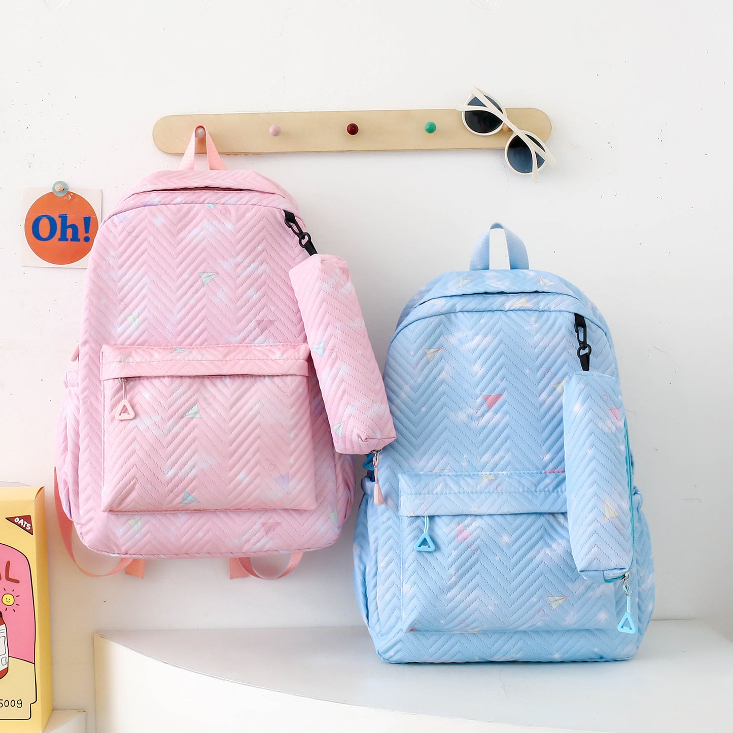 MORRAL JUVENIL KAWAII 3 EN 1 👩🏻👦🏻📚🎒