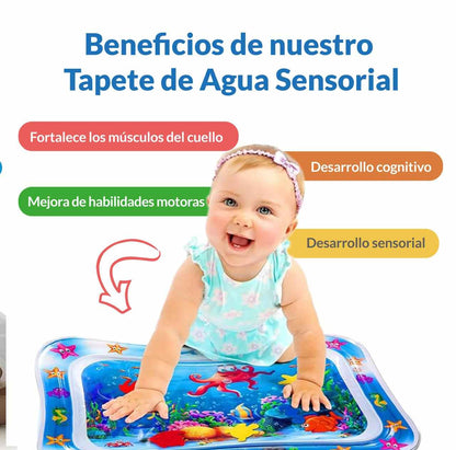 TAPETE DE AGUA SENSORIAL PARA BEBES RECTANGULAR