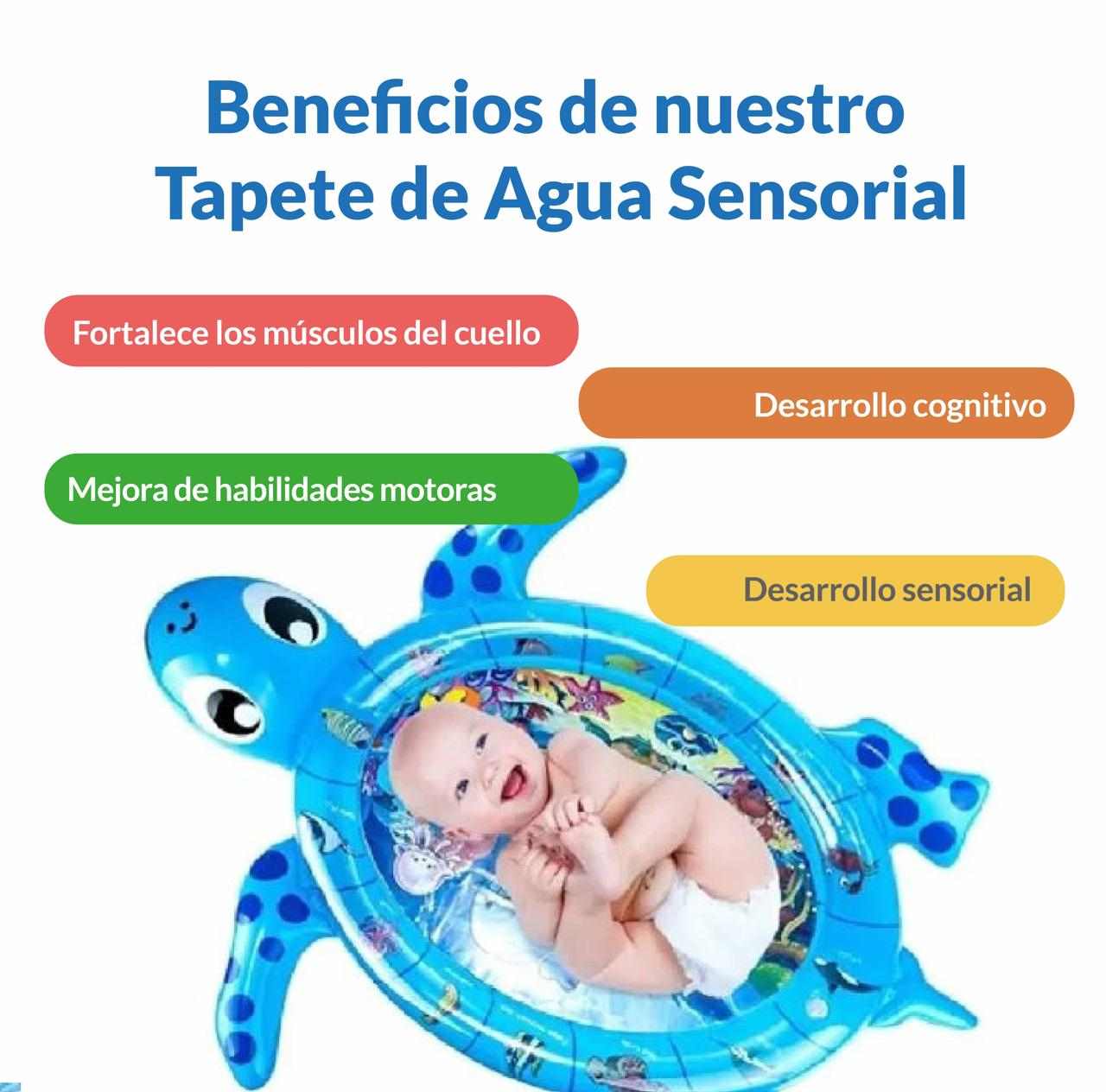 TAPETE DE AGUA SENSORIAL PARA BEBES TORTUGA