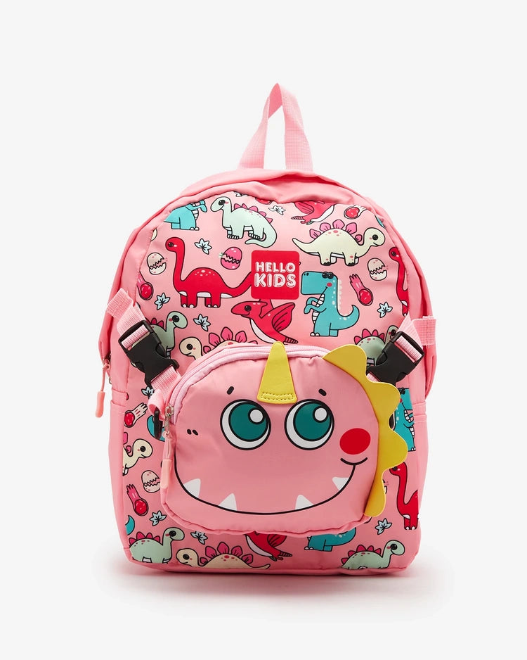 MORRAL INFANTIL HELLO KIDS 2 EN 1 Rosa 👧🏻👦🏻📚🎒